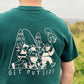 Unisex Run Tee in Green